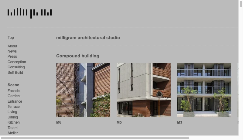内海智行＋MILLIGRAM STUDIO - milligram architectural studio